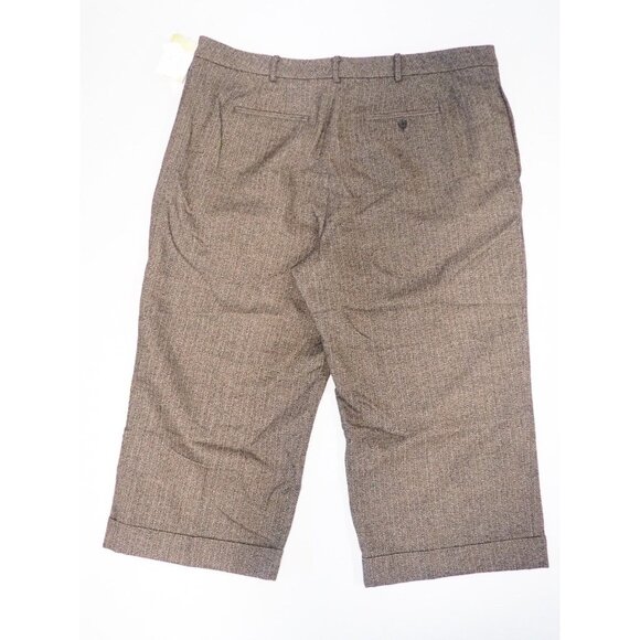 Ralph Lauren Brown Wool Tweed Dress Pants $195, US Plus Size 22W - Picture 3 of 15